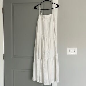 A&F white maxi dress